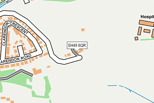 EH49 6QR map - OS OpenMap – Local (Ordnance Survey)