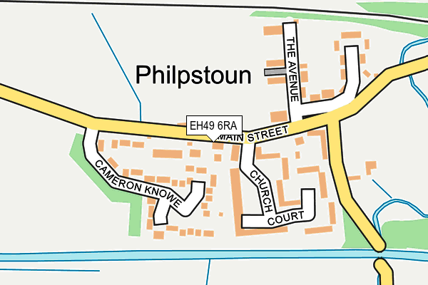 EH49 6RA map - OS OpenMap – Local (Ordnance Survey)