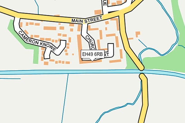 EH49 6RB map - OS OpenMap – Local (Ordnance Survey)