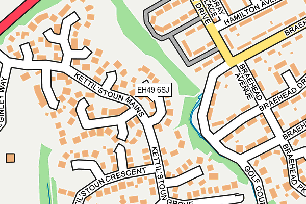 EH49 6SJ map - OS OpenMap – Local (Ordnance Survey)