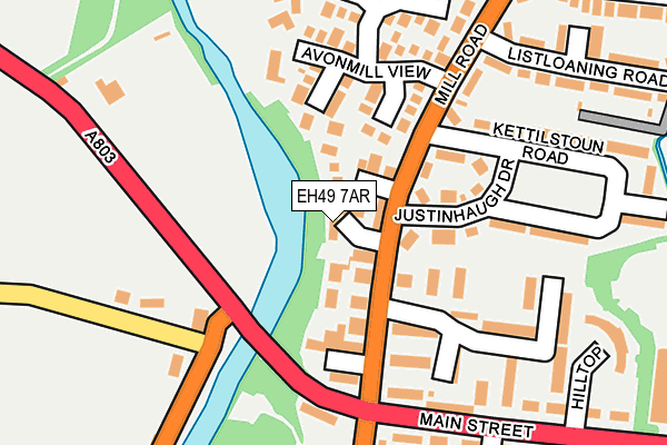 EH49 7AR map - OS OpenMap – Local (Ordnance Survey)