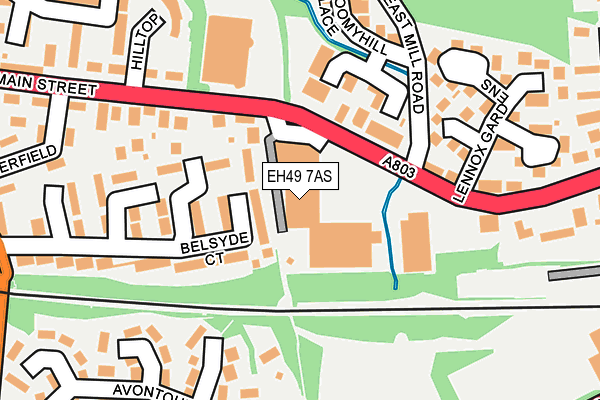 EH49 7AS map - OS OpenMap – Local (Ordnance Survey)