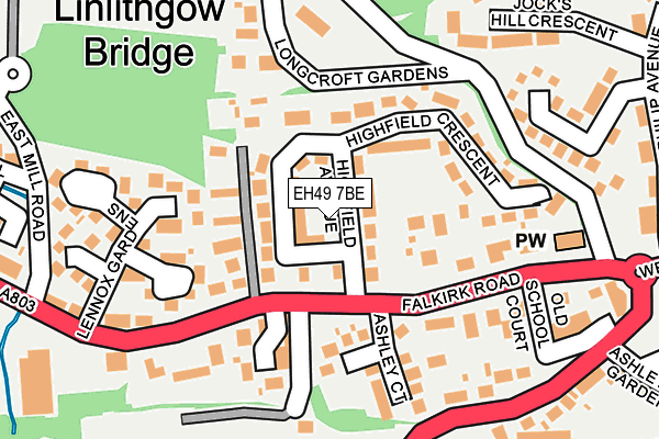 EH49 7BE map - OS OpenMap – Local (Ordnance Survey)