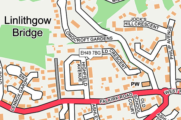 EH49 7BG map - OS OpenMap – Local (Ordnance Survey)