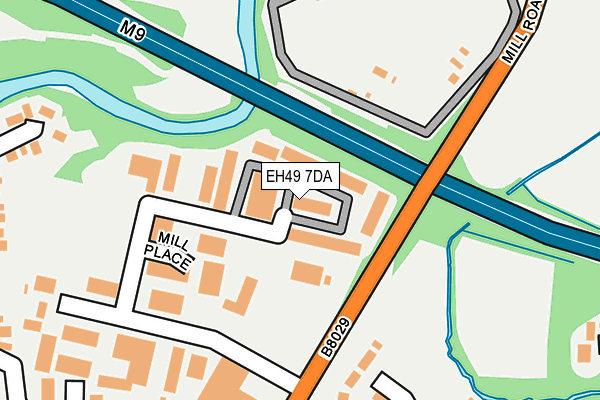 EH49 7DA map - OS OpenMap – Local (Ordnance Survey)