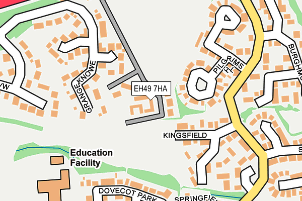 EH49 7HA map - OS OpenMap – Local (Ordnance Survey)