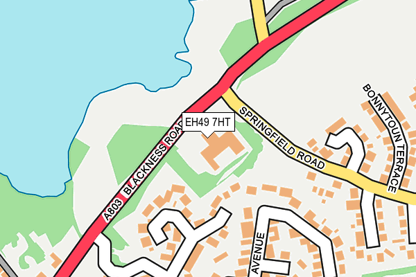 EH49 7HT map - OS OpenMap – Local (Ordnance Survey)