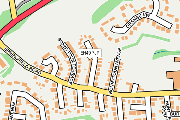 EH49 7JP map - OS OpenMap – Local (Ordnance Survey)