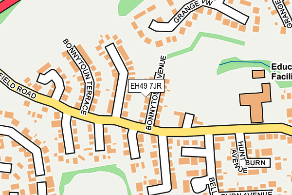 EH49 7JR map - OS OpenMap – Local (Ordnance Survey)