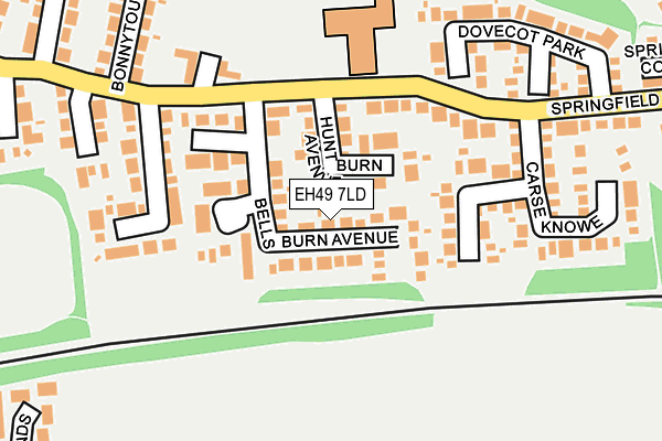 EH49 7LD map - OS OpenMap – Local (Ordnance Survey)