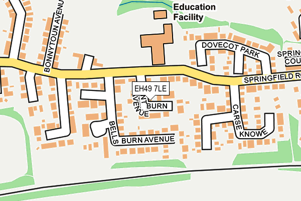 EH49 7LE map - OS OpenMap – Local (Ordnance Survey)