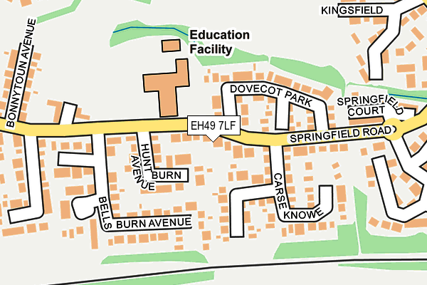 EH49 7LF map - OS OpenMap – Local (Ordnance Survey)