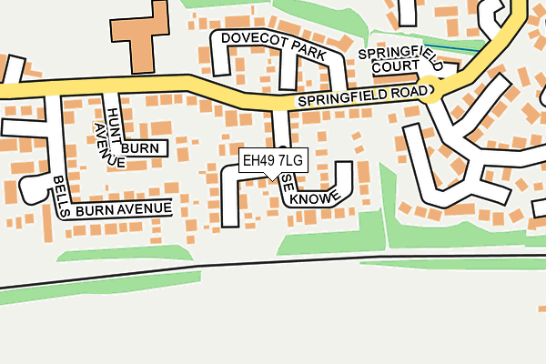 EH49 7LG map - OS OpenMap – Local (Ordnance Survey)