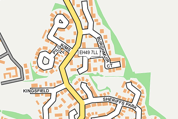 EH49 7LL map - OS OpenMap – Local (Ordnance Survey)
