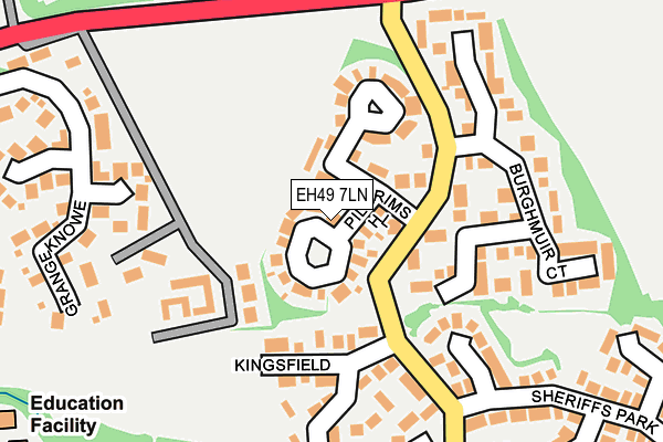 EH49 7LN map - OS OpenMap – Local (Ordnance Survey)