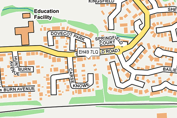 EH49 7LQ map - OS OpenMap – Local (Ordnance Survey)