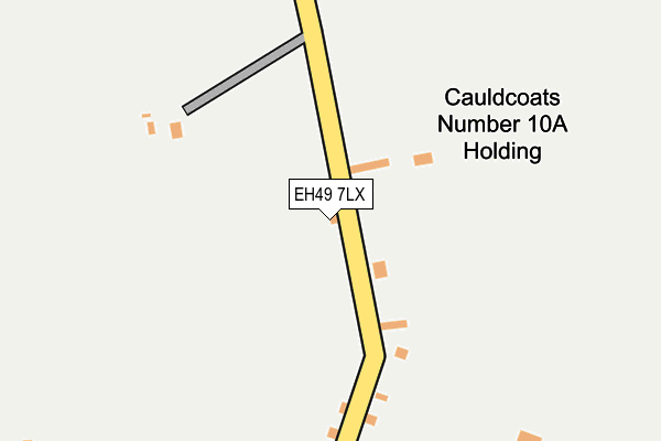 EH49 7LX map - OS OpenMap – Local (Ordnance Survey)