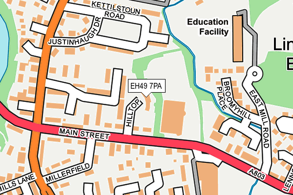 EH49 7PA map - OS OpenMap – Local (Ordnance Survey)