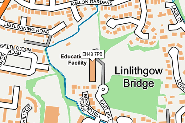 EH49 7PB map - OS OpenMap – Local (Ordnance Survey)