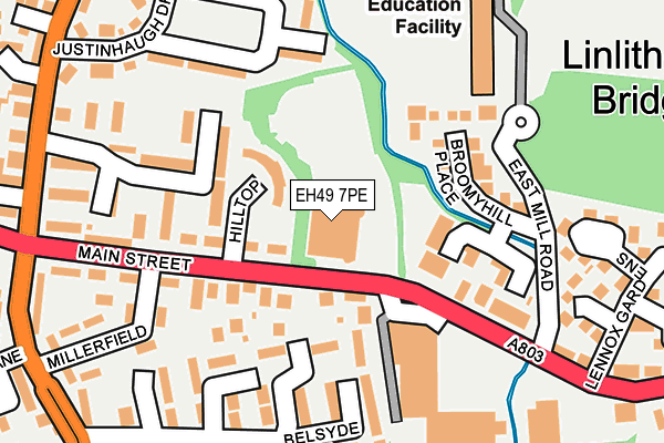 EH49 7PE map - OS OpenMap – Local (Ordnance Survey)