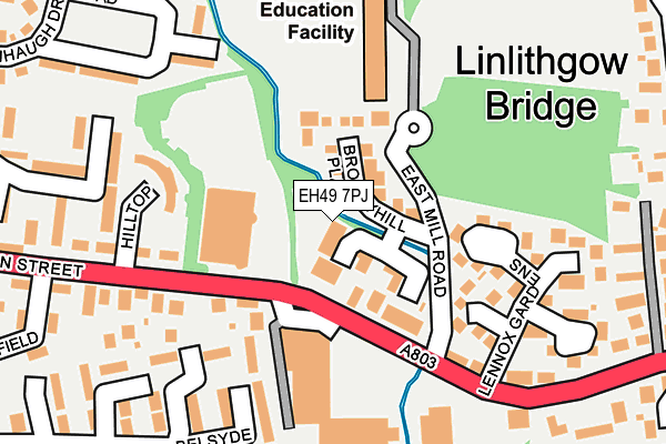 EH49 7PJ map - OS OpenMap – Local (Ordnance Survey)