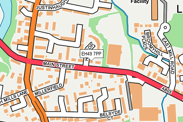 EH49 7PP map - OS OpenMap – Local (Ordnance Survey)