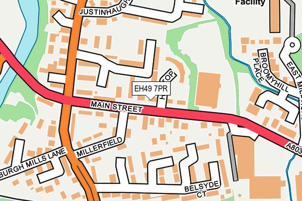 EH49 7PR map - OS OpenMap – Local (Ordnance Survey)