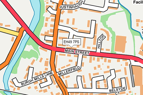 EH49 7PS map - OS OpenMap – Local (Ordnance Survey)