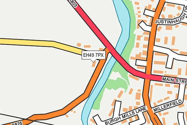 EH49 7PX map - OS OpenMap – Local (Ordnance Survey)