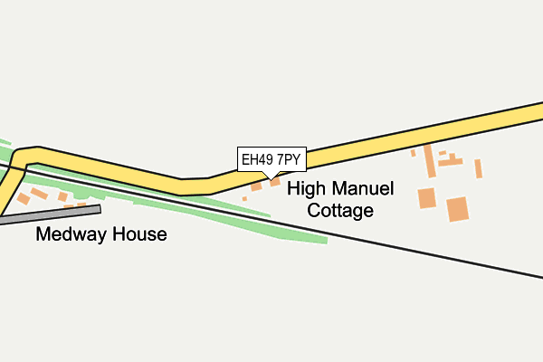 EH49 7PY map - OS OpenMap – Local (Ordnance Survey)