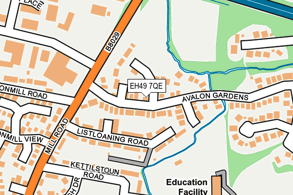 EH49 7QE map - OS OpenMap – Local (Ordnance Survey)