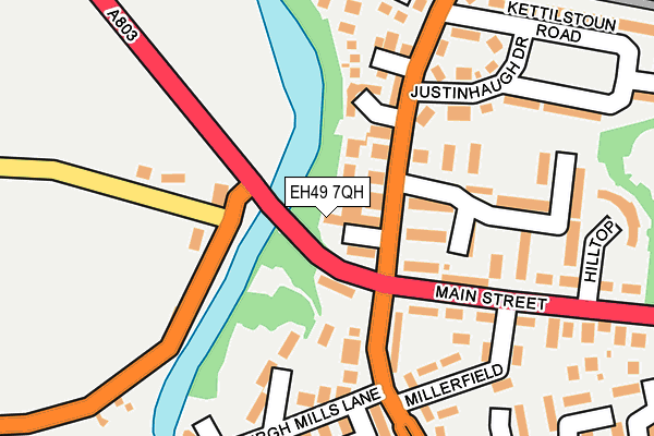 EH49 7QH map - OS OpenMap – Local (Ordnance Survey)