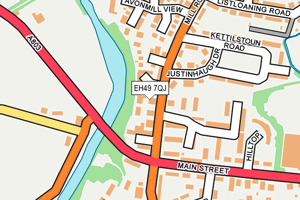 EH49 7QJ map - OS OpenMap – Local (Ordnance Survey)