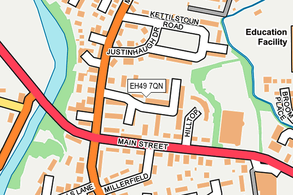 EH49 7QN map - OS OpenMap – Local (Ordnance Survey)