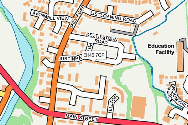 EH49 7QP map - OS OpenMap – Local (Ordnance Survey)