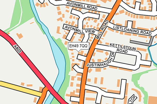 EH49 7QQ map - OS OpenMap – Local (Ordnance Survey)