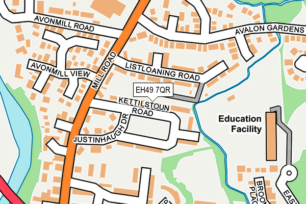 EH49 7QR map - OS OpenMap – Local (Ordnance Survey)