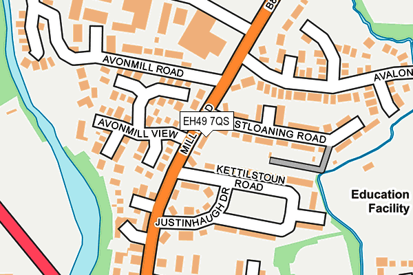 EH49 7QS map - OS OpenMap – Local (Ordnance Survey)