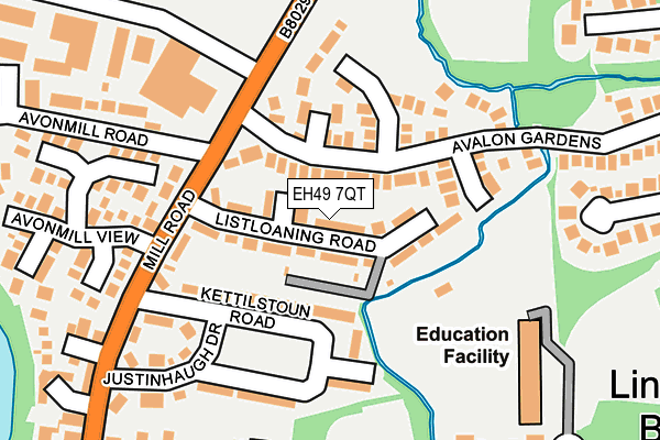 EH49 7QT map - OS OpenMap – Local (Ordnance Survey)