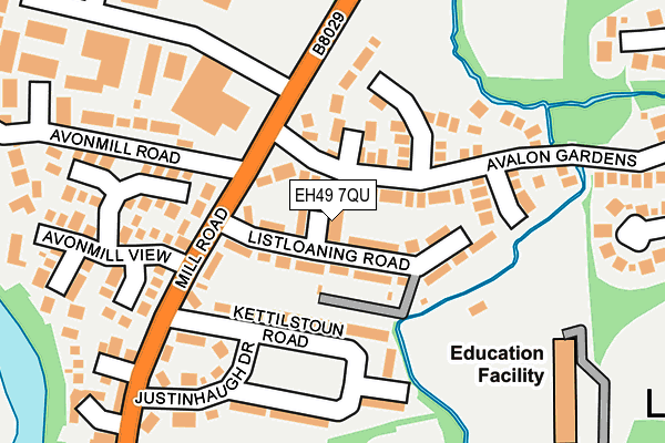 EH49 7QU map - OS OpenMap – Local (Ordnance Survey)