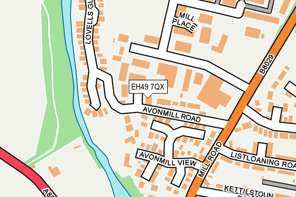 EH49 7QX map - OS OpenMap – Local (Ordnance Survey)