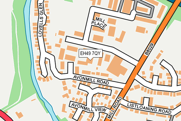 EH49 7QY map - OS OpenMap – Local (Ordnance Survey)