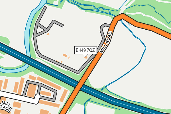 EH49 7QZ map - OS OpenMap – Local (Ordnance Survey)