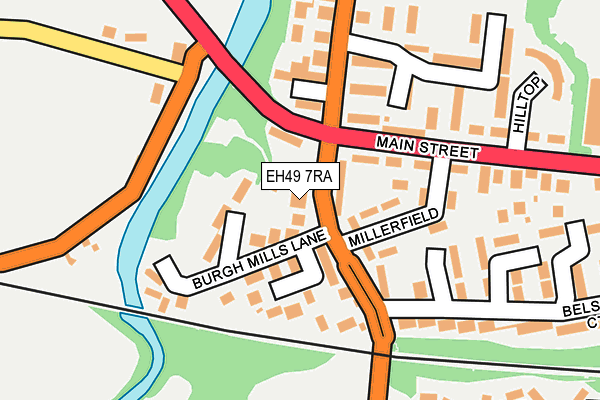 EH49 7RA map - OS OpenMap – Local (Ordnance Survey)