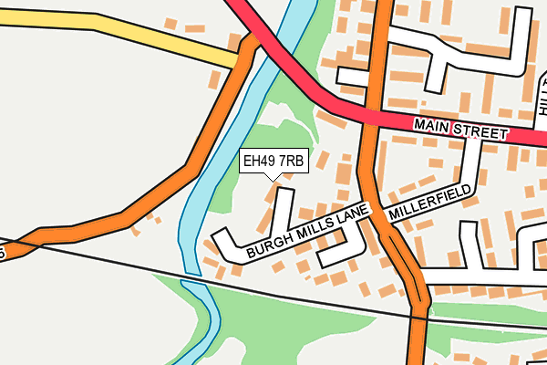 EH49 7RB map - OS OpenMap – Local (Ordnance Survey)