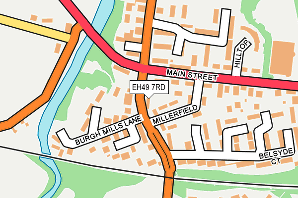 EH49 7RD map - OS OpenMap – Local (Ordnance Survey)