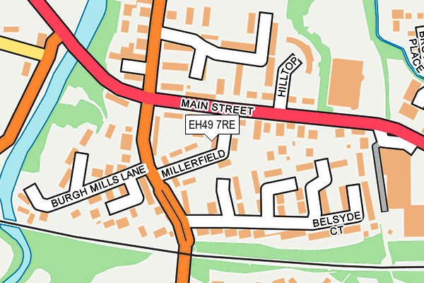 EH49 7RE map - OS OpenMap – Local (Ordnance Survey)