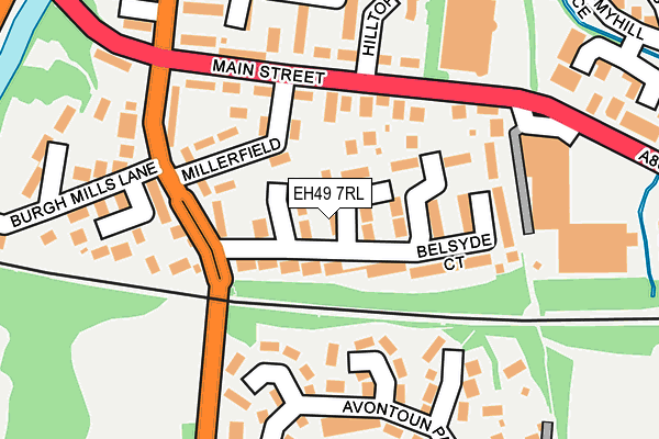 EH49 7RL map - OS OpenMap – Local (Ordnance Survey)