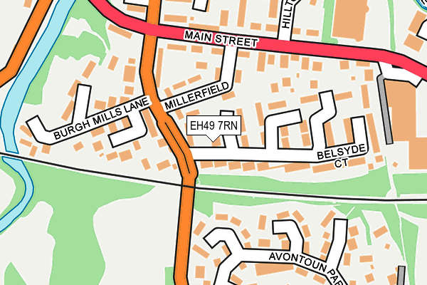 EH49 7RN map - OS OpenMap – Local (Ordnance Survey)