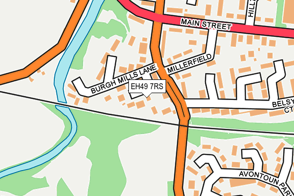 EH49 7RS map - OS OpenMap – Local (Ordnance Survey)